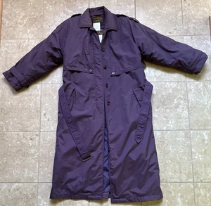 Parka Larga Goretex Plumón de Ganso Púrpura Pequeña Eddie Bauer De Colección Para Mujer PS - Imagen 1 de 12
