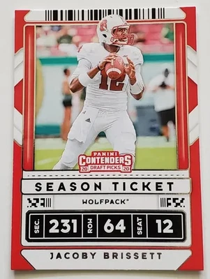 Panini Contenders Draft Picks 2020 Jacoby Brissett #44 - Image 1 of 2