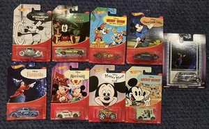 Lot Of 9 Hot Wheels Disney Mickey Mouse 90 90th Anniversary Full Set Fantasia - Picture 1 of 11