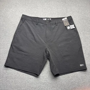 Salty Crew Hybrid Shorts Herren 38 x 8" vorne flach Multi Stretch schwarz schnelltrocknend neu mit Etikett - Bild 1 von 15