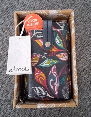 Sakroots Artista Círculo Hoja Floral Smartphone Muñequera Azul Marino Nuevo Foto 1 de 4