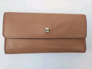 Cartera triple plegable Lodis de cuero marrón con protección RFID para mujer - Imagen 1 de 9