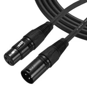 Cable de micrófono XLR macho a hembra de 2 pies XLR de 3 pines - Imagen 1 de 6