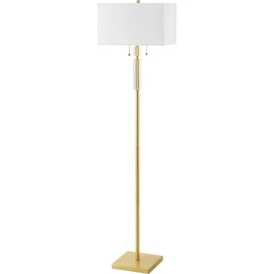 Dainolite Lighting DM231F-AGB Fernanda Floor Lamp Aged Brass - Image 1 of 2
