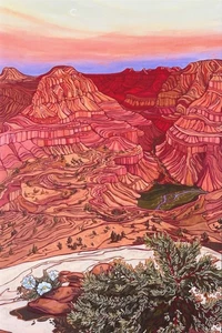 Postcard Lizzie Wenger "Untitled" (San Rafael Swell, Utah) MINT Unused - Picture 1 of 1