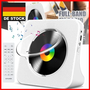 Tragbarer CD Player Micro USB Betrieb Bluetooth Musik Spieler HiFi Radio DE - Bild 1 von 21