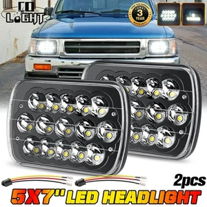 5x7" 7x6" LED Headlight+H4 Hi/Lo Beam For Toyota Pickup 1982-1995 Truck 4Runner - Picture 1 of 13
