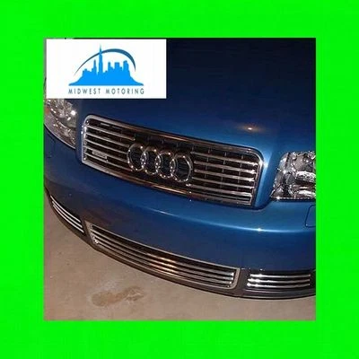 1998-2005 AUDI A4 A6 A8 CHROME TRIM FOR UPPER GRILL GRILLE 5YR WRNTY 02 03 04 05 - Image 1 of 4