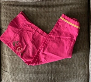 Please Mum Mercury Pink/Fuschia Capri Pants Girls Size L NWOT Made in Canada - Picture 1 of 13