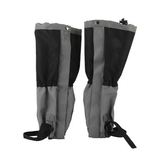 BLACK 1 Pair Outdoor Waterproof Climbing Hiking Legging Gaiters Shoe Boots MU - Picture 1 of 13