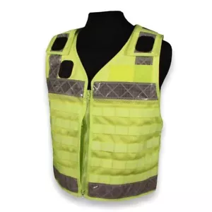 Protec High Visability Police and Security Tactical Molle Vest - Picture 1 of 3