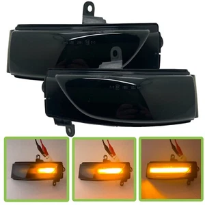 Dynamic LED Side Mirror Blinker indicators Smoke For Subaru XV Crosstrek 2011- - Picture 1 of 11