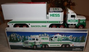 1995 Hess truck W/Helicopter New In Box original packing working lights& rotors - Picture 1 of 13