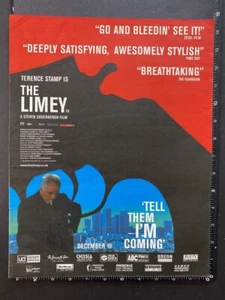 THE LIMEY - MOVIE ADVERT TERENCE STAM 1999 15X11" Poster Sized Press Advert L211 - Imagen 1 de 1