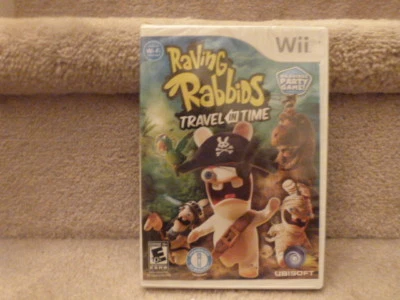 NEW Raving Rabbids Travel in Time WII Game Party Game - Image 1 of 4