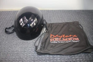 Daytona Helmets Black Size Small Skull Cap DOT FMVSS No. 218 Visor Dust Bag - Picture 1 of 13