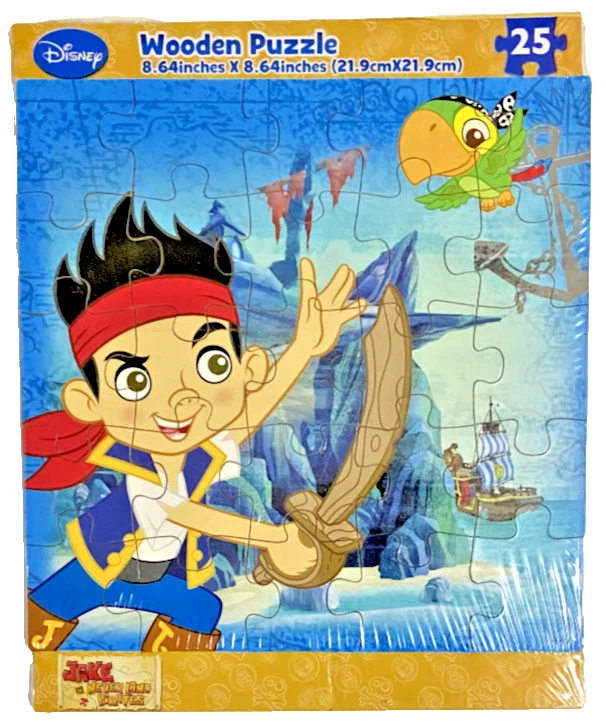Деревянная головоломка Disney JAKE AND THE NEVER LAND PPIRATES 25 элементов - Изображение 1 из 1