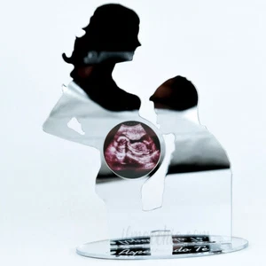 Porta ecografia Donna incinta cornice per foto Mamma in gravidanza plexiglass - Picture 1 of 7