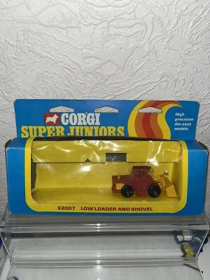 Коробка и лопата с низкой загрузкой Corgi Super Juniors E2007 с основанием для рычага - Изображение 1 из 4