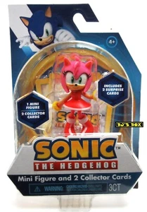 Sonic the Hedgehog AMY 3 inch mini figure & 2 collector cards sealed new - Imagen 1 de 4