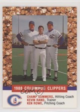 1988 Cracker Jack Columbus Clippers Police Champ Summers Kevin Rand Ken Rowe