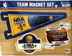Golden State Warriors 2015 NBA Champions champs 3x Magnet set fridge car home  - Picture 1 of 6
