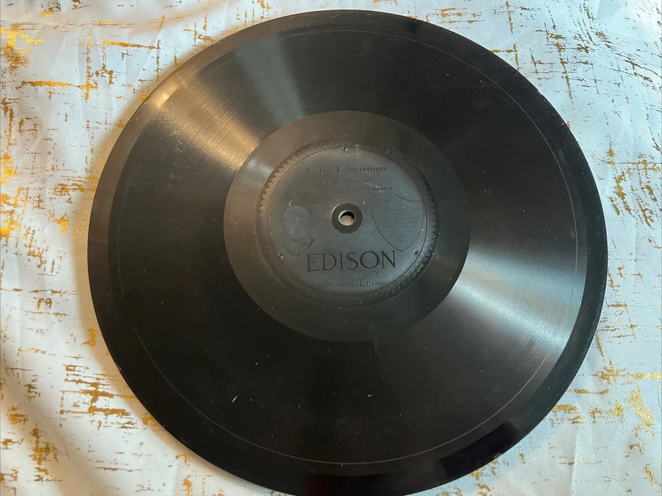 Valse Fantastique F.H. Losey Orchestra Edison Record Rare 2450-A-1-21 VTG - Image 1 of 4