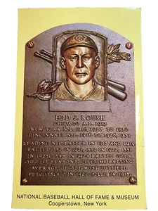 Edd Roush National Baseball Hall of Fame Postcard 1991 Unused HOF 1962 Roberts - Picture 1 of 4