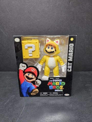 Jakks Pacific The Super Mario Bros. Movie 5-Inch Cat Mario Wave 2 New Sealed Cover