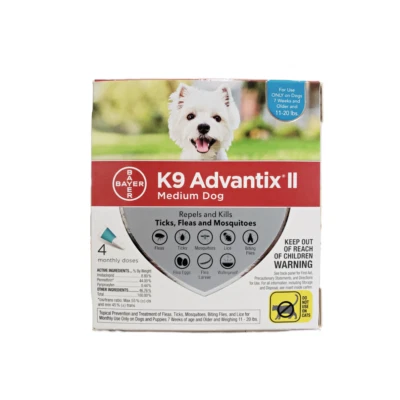 K9 Advantix II Dogs 11-20 lb 4 Pack (4 Month Supply) - Image 1 of 2