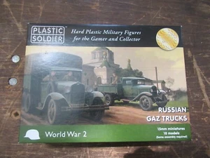 Plastic Soldier #WW2V15018 WWII Russian Gaz Trucks (10) 15mm - Picture 1 of 2