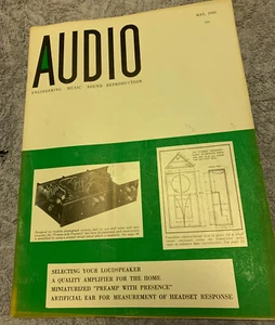 Audio Magazine May 1955 Engineering Music Sound Reproduction Radio Phonograph - Picture 1 of 1
