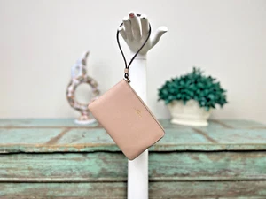 Coach Corner Zip Wristlet Wallet Gold / Taupe 50832 - NEU - Bild 1 von 5