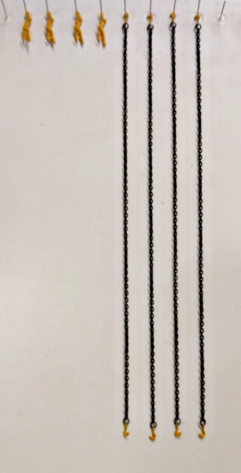 Crane & Truck Trailer Chains w/Load Binders Authentic Liebherr Yellow. 1/50th - Image 1 of 1