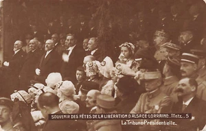 RECUERDO DE LA LIBERACIÓN DE ALSACIA LORRAINE METZ POSTAL DE COLECCIÓN RPPC 021924 - Imagen 1 de 2