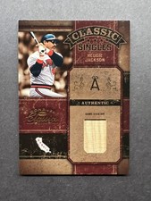 2004 Donruss Classics Singles REGGIE JACKSON Game Used Bat #'d /50 HOF ANGELS