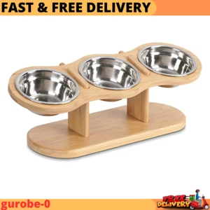 CILXGQLN Elevated Cat Bowls Raised Cat Food Bowls, 15° Tilted Pet Bowls for Cats - Picture 1 of 9
