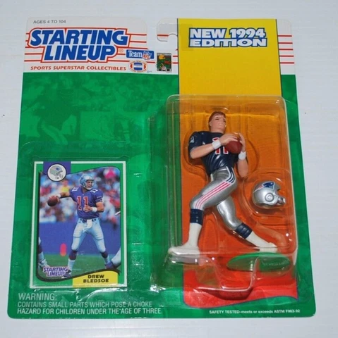 Vintage 1994 Drew Bledsoe Starting Lineup Collectible Figurine-NFL-Patriots-Kenn Cover