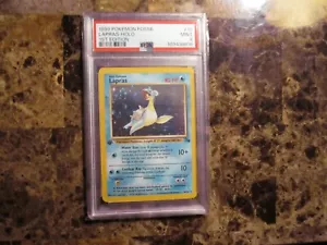 Pokemon 1999 Fossil Lapras #10, Base Set,Holo, 1st Edition,PSA 9 - Picture 1 of 4
