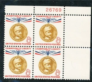 1166    plate block mint never hinged  ...... 163586 - Picture 1 of 1