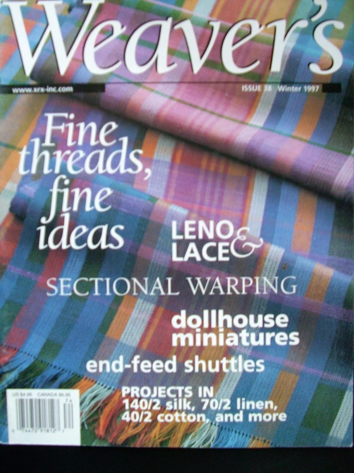 Weaver's Magazine 38 Sezionali Warping Leno Pizzo Miniature Fili Fine Navetta - Immagine 1 di 1