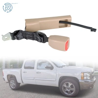 For 07 08-13 GMC Yukon XL 1500 Suburban 2500 Chevy Drivers Seat Belt Buckle Tan Foto 1 de 4