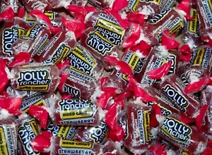 JOLLY RANCHER Hard Candy- ALL STRAWBERRY FLAVORS- (HALF POUND} - Picture 1 of 3