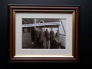 ONBOARD SS HEBRIDES PHOTOGRAPH FRAMED - Picture 1 of 1