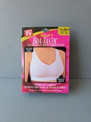 Paquete de 3 sujetadores Dream Products sujetador de plástico blanco negro beige Foto 1 de 3