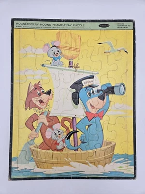 Rompecabezas bandeja marco Whitman Huckleberry Hound 1963 vintage Foto 1 de 3