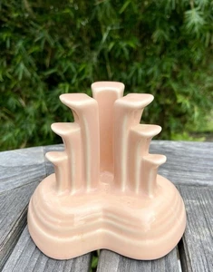 Vintage Fiesta Fiestaware Art Deco Tripod Candle Holder Apricot USA - Picture 1 of 7
