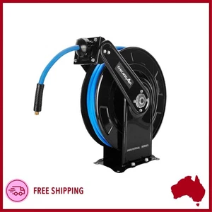 Chicago 25m Retractable Air Hose Reel Commercial 3/8β Flexible Hybrid Wall Mount - Picture 1 of 11