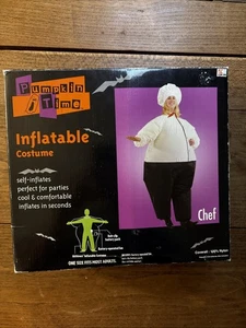 Disfraz inflable de chef de Halloween Pumpkin Time para adulto de colección probado en K Mart - Imagen 1 de 5