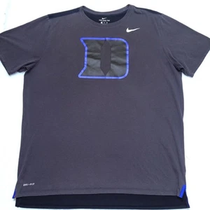 Nike Dri-Fit Duke Blue Devils basketball gray black shirt Men's XXL Athletic Cut - Picture 1 of 5